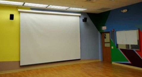 instalacion telones proyeccion